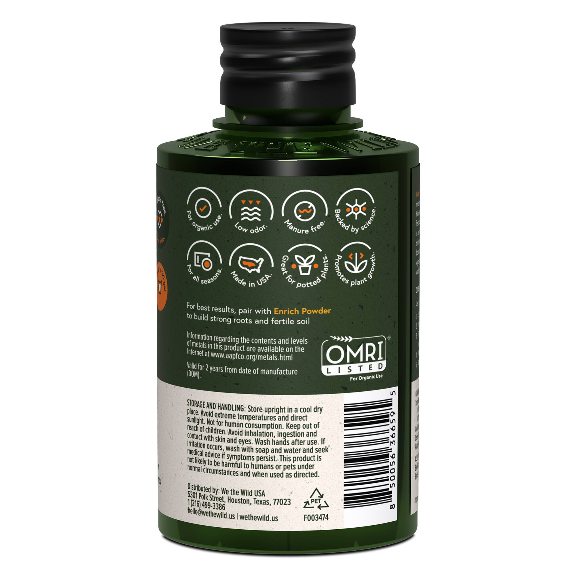 We The Wild™ 5.1oz. Concentrate Fast-Release Organic Plant Food for Houseplants
